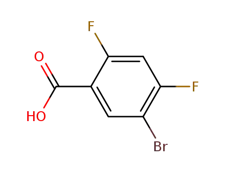 Molecular Structure of 28314-83-2 (5-BroMo-2,4-difluoro-benzoic Acid)