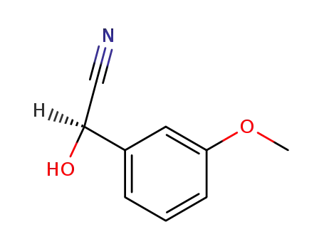 Molecular Structure of 10049-65-7 ((R)-(+)-3-METHOXYMANDELONITRILE)