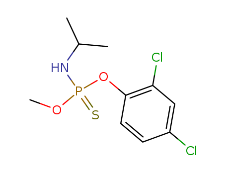 Phosphoramidothioicacid, N-(1-methylethyl)-, O-(2,4-dichlorophenyl) O-methyl ester