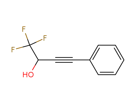Molecular Structure of 89524-12-9 (3-Butyn-2-ol, 1,1,1-trifluoro-4-phenyl-)