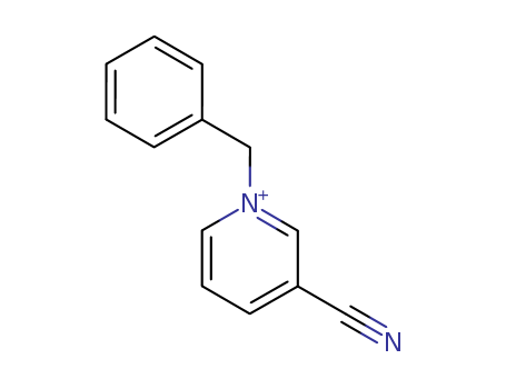 Molecular Structure of 16183-87-2 (Pyridinium, 3-cyano-1-(phenylmethyl)-)