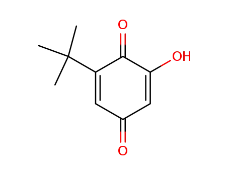 Molecular Structure of 3790-91-8 (2,5-Cyclohexadiene-1,4-dione, 2-(1,1-dimethylethyl)-6-hydroxy-)