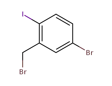 Molecular Structure of 495414-06-7 (4-Bromo-2-(bromomethyl)-1-iodobenzene)