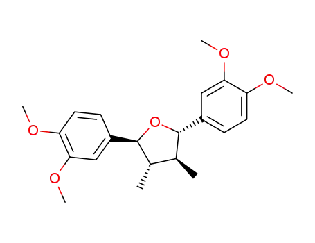Molecular Structure of 10569-12-7 (Tetrahydro-2α,5β-bis(3,4-dimethoxyphenyl)-3β,4α-dimethylfuran)