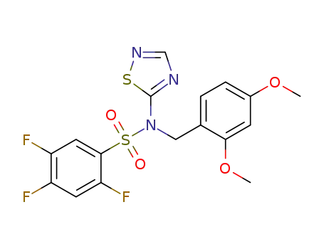 N-(2,4-diMethoxybenzyl)-2,4,5-trifluoro-N-(1,2,4-thiadiazol-5-yl)benzenesulfonaMide