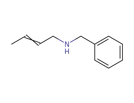 Molecular Structure of 4393-07-1 (Benzenemethanamine, N-2-butenyl-)