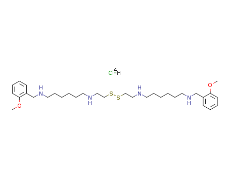 N-[(2-methoxyphenyl)methyl]-N-[2-[2-[6-[(2-methoxyphenyl)methylamino]hexylamino]ethyldisulfanyl]ethyl]hexane-1,6-diamine cas  68535-69-3