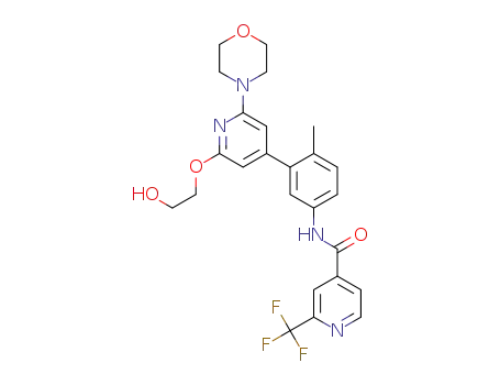 N-[3-[2-(2-ヒドロキシエトキシ)-6-モルホリノ-4-ピリジル]-4-メチルフェニル]-2-(トリフルオロメチル)イソニコチンアミド