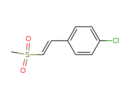 Molecular Structure of 25650-54-8 (Benzene, 1-chloro-4-[2-(methylsulfonyl)ethenyl]-, (E)-)