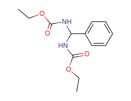 Molecular Structure of 3693-54-7 (ethyl N-[(ethoxycarbonylamino)-phenyl-methyl]carbamate)