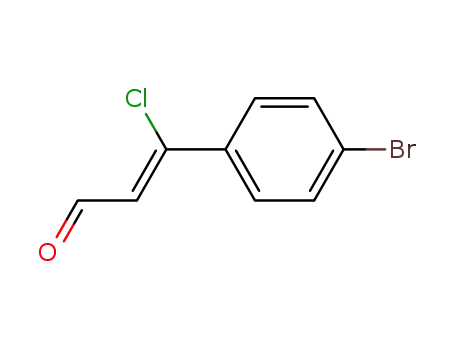 Molecular Structure of 14063-78-6 ((2Z)-3-(4-bromophenyl)-3-chloroprop-2-enal)