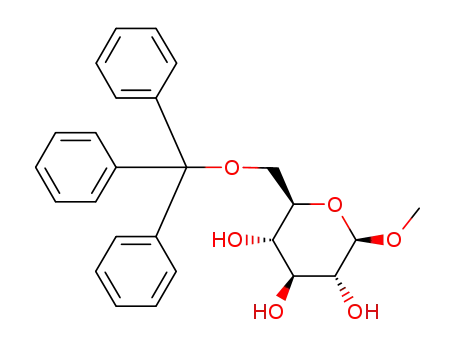 Molecular Structure of 67412-01-5 (Methyl 6-O-triphenylmethyl-β-D-glucopyranoside)