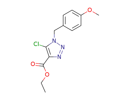 ethyl 5-chloro-1-[(4-methoxyphenyl)methyl]-1H-1,2,3-triazole-4-carboxylate