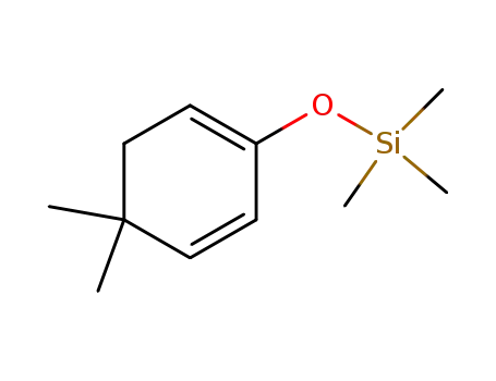 Molecular Structure of 54781-30-5 (Silane, [(4,4-dimethyl-1,5-cyclohexadien-1-yl)oxy]trimethyl-)