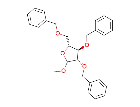 (2R,3R,4S)-3,4-bis(benzyloxy)-2-((benzyloxy)methyl)-5-methoxytetrahydrofuran