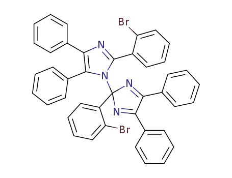 Molecular Structure of 29843-52-5 (1H-Imidazole,
2-(2-bromophenyl)-1-[2-(2-bromophenyl)-4,5-diphenyl-2H-imidazol-2-yl]
-4,5-diphenyl-)