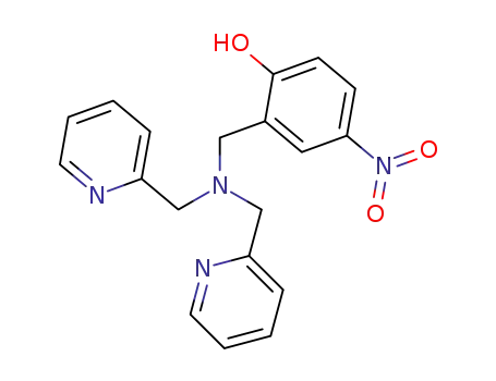 Molecular Structure of 84567-86-2 (Phenol, 2-[[bis(2-pyridinylmethyl)amino]methyl]-4-nitro-)