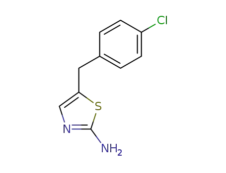 Molecular Structure of 290835-51-7 (5-(4-chlorobenzyl)thiazol-2-aMine)