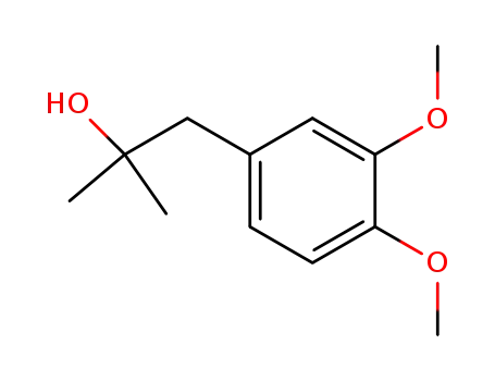 Molecular Structure of 23037-61-8 (1-(3,4-dimethoxyphenyl)-2-methylpropan-2-ol)