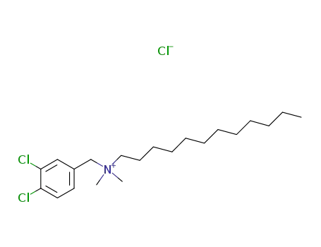 Molecular Structure of 102-30-7 ((3,4-dichlorobenzyl)dodecyldimethylammonium chloride)