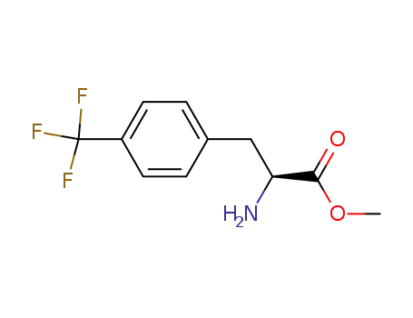 Molecular Structure of 174152-11-5 ((S)-2-amino-3-(4-(trifluoromethyl)phenyl)propanoic acid methyl ester)