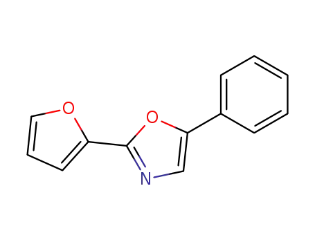 Molecular Structure of 91804-24-9 (2-(furan-2-yl)-5-phenyloxazole)