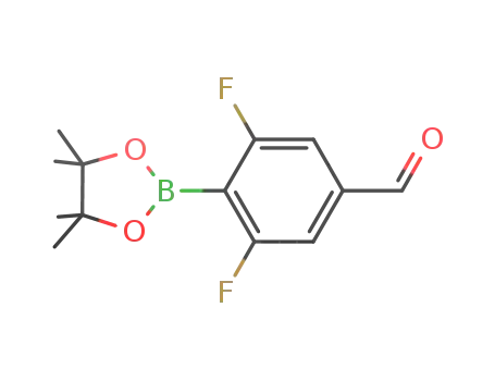 Molecular Structure of 870717-92-3 (2,6-DIFLUORO-4-FORMYLPHENYLBORONIC ACID&)