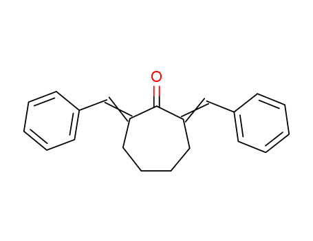 Molecular Structure of 899-98-9 (2,7-DIBENZYLIDENECYCLOHEPTANONE)
