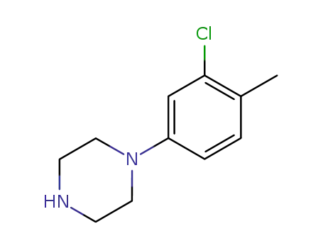 Molecular Structure of 3606-03-9 (1-(3-chloro-4-methylphenyl)piperazine)