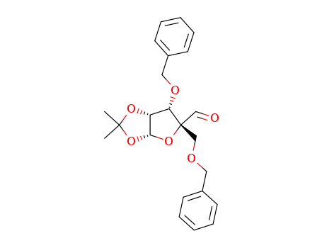 (3aR,5R,6S,6aR)-6-(benzyloxy)-5-((benzyloxy)methyl)-2,2-dimethyltetrahydrofuro[2,3-d][1,3]dioxole-5-carbaldehyde