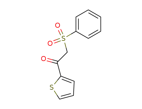 Molecular Structure of 144888-18-6 (Ethanone, 2-(phenylsulfonyl)-1-(2-thienyl)-)
