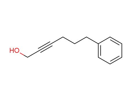 Molecular Structure of 77877-57-7 (2-Hexyn-1-ol, 6-phenyl-)