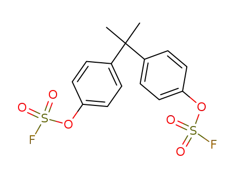 Molecular Structure of 38184-64-4 (4,4'-(propane-2,2-diyl)bis(4,1-phenylene) disulfofluoridate)
