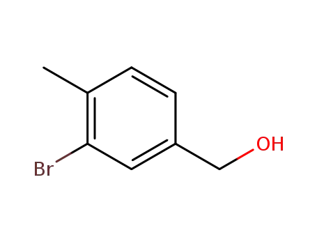 Molecular Structure of 68120-35-4 ((3-BroMo-4-Methylphenyl)Methanol)
