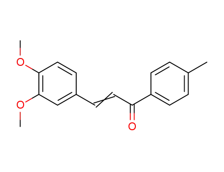 Molecular Structure of 72666-54-7 (3-(3,4-DIMETHOXYPHENYL)-1-(4-METHYLPHENYL)PROP-2-EN-1-ONE)