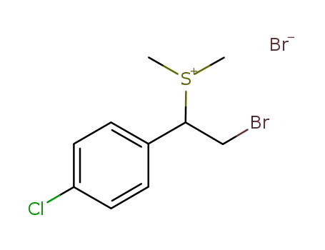 Molecular Structure of 1032818-12-4 ((2-bromo-1-(4-chlorophenyl)ethyl)dimethylsulfonium bromide)