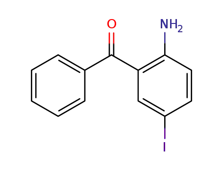 Molecular Structure of 51073-69-9 (2-AMino-5-iodobenzophenone)