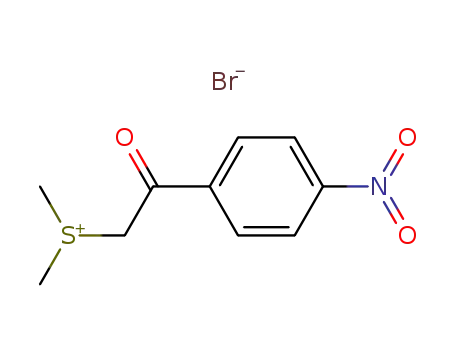 Molecular Structure of 5697-42-7 (Sulfonium, dimethyl[2-(4-nitrophenyl)-2-oxoethyl]-, bromide)