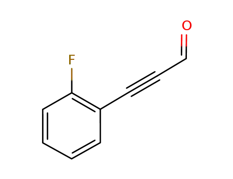 Molecular Structure of 406687-57-8 (2-Propynal, 3-(2-fluorophenyl)- (9CI))