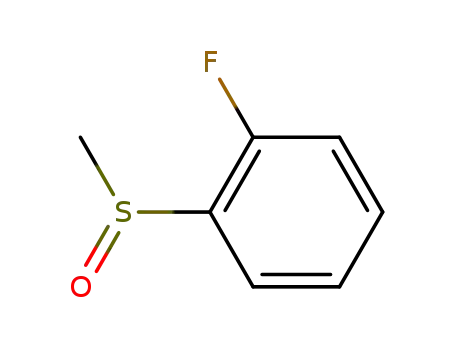 Molecular Structure of 61122-88-1 (2-FLUOROPHENYL METHYL SULFOXIDE)