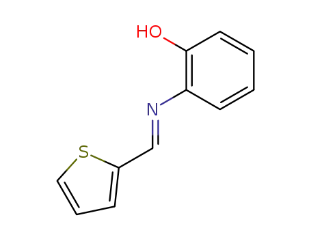 Molecular Structure of 1435-04-7 (Phenol,2-[(2-thienylmethylene)amino]-)