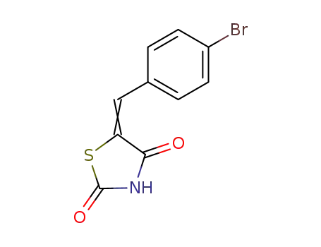 Molecular Structure of 24044-46-0 (5-[(E)-(4-BROMOPHENYL)METHYLIDENE]-1,3-THIAZOLANE-2,4-DIONE)
