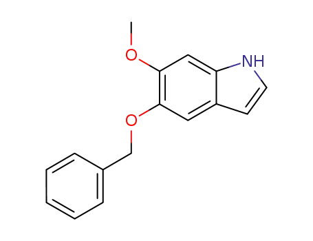 Molecular Structure of 4790-04-9 (5-Benzyloxy-6-methoxyindole)