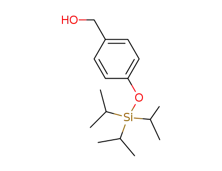 Molecular Structure of 611182-95-7 ((4-{[tris(propan-2-yl)silyl]oxy}phenyl)methanol)