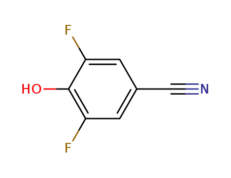 Molecular Structure of 2967-54-6 (3,5-DIFLUORO-4-HYDROXY-BENZONITRILE)