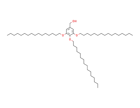 Molecular Structure of 138433-01-9 (Benzenemethanol, 3,4,5-tris(hexadecyloxy)-)