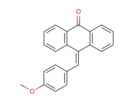 Molecular Structure of 53781-03-6 (9(10H)-Anthracenone, 10-[(4-methoxyphenyl)methylene]-)