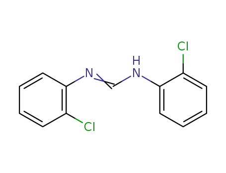 Molecular Structure of 30881-04-0 (Methanimidamide,N,N'-bis(2-chlorophenyl)-)