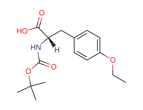 Molecular Structure of 76757-91-0 (BOC-TYR(ET)-OH)