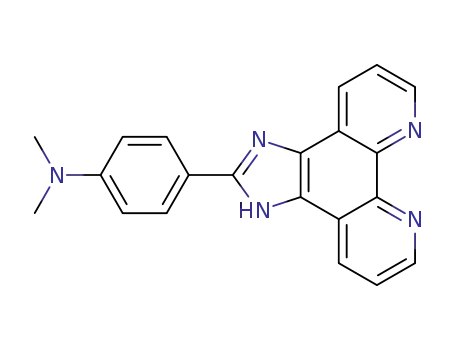 Molecular Structure of 219615-30-2 (2-(2-N,N'-DiMethylaMinophenyl)iMidazole[4,5f][1,10]phenanthroline)
